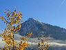 The last of the fall leaves frame new snow covering Mt. Crested Butte. Winter is on the way!