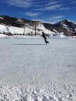 Ice skating in Crested Butte South.